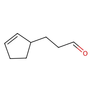 2-Cyclopentene-1-propanal structure