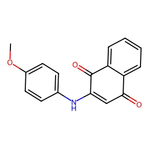 2-(4-Methoxyanilino)-1,4-naphthoquinone structure