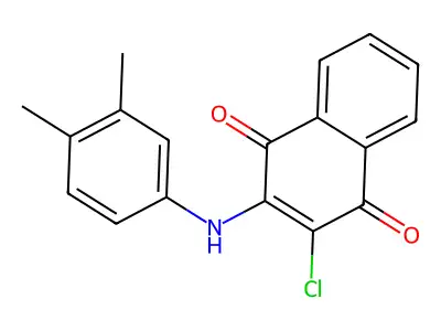 2-Chloro-3-[(3,4-dimethylphenyl)amino]-1,4-naphthalenedione structure