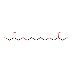 1,1'-(Pentamethylenedioxy)bis(3-bromo-2-propanol) structure