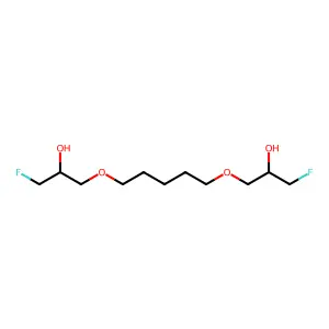 1,1'-(Pentamethylenedioxy)bis(3-fluoro-2-propanol) structure
