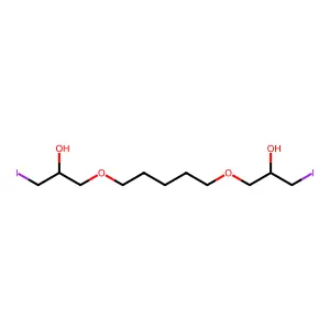1,1'-(Pentamethylenedioxy)bis(3-iodo-2-propanol) structure