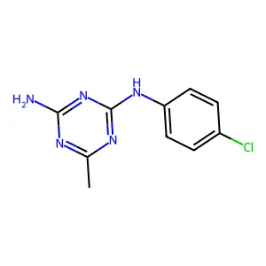 N~2~-(4-Chlorophenyl)-6-methyl-1,3,5-triazine-2,4-diamine structure