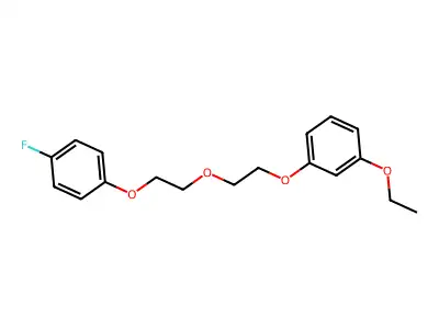 1-Ethoxy-3-[2-[2-(4-fluorophenoxy)ethoxy]ethoxy]benzene structure