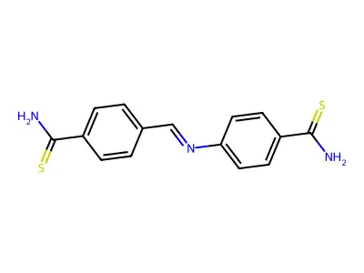 4-[(4-Carbamothioylphenyl)iminomethyl]benzenecarbothioamide structure