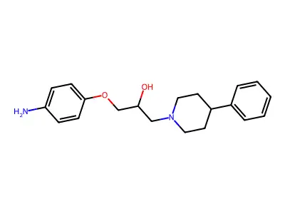 1-(4-Aminophenoxy)-3-(4-phenylpiperidin-1-yl)propan-2-ol structure