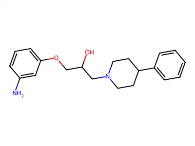 1-(3-Aminophenoxy)-3-(4-phenylpiperidin-1-yl)propan-2-ol structure