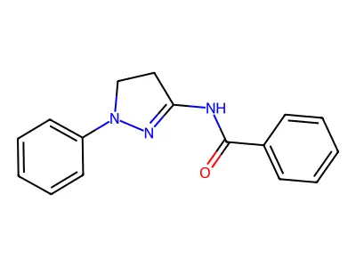 Benzamide, N-(4,5-dihydro-1-phenyl-1H-pyrazol-3-yl)- structure