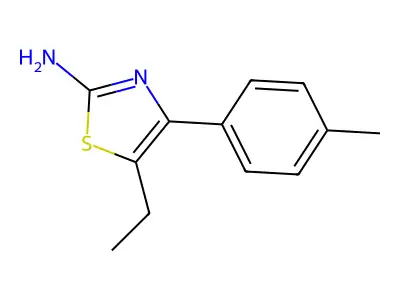 5-Ethyl-4-(4-methylphenyl)-1,3-thiazol-2-amine structure