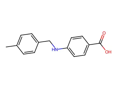 4-[(4-Methylbenzyl)amino]benzoic acid structure