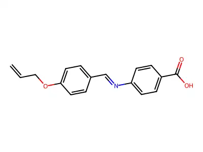 4-(((4-(2-Propenyloxy)phenyl)methylene)amino)benzoic acid structure