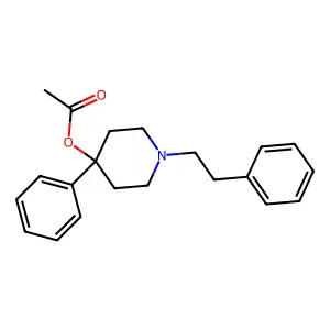 1-(-2-Phenethyl)-4-phenyl-4-acetoxypiperidine structure