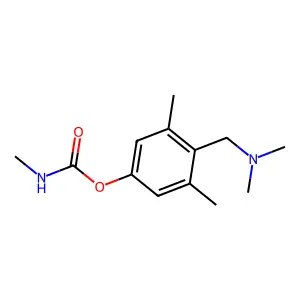 Methyl 4-((dimethylamino)methyl)-3,5-dimethylphenylcarbamate structure