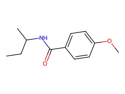 N-(butan-2-yl)-4-methoxybenzamide structure