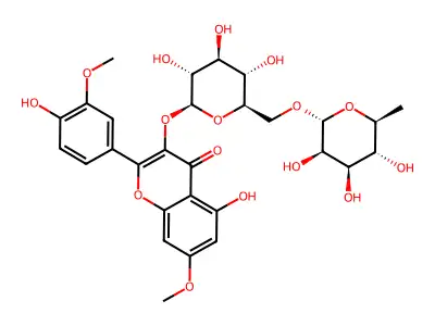 Rhamnazin 3-rutinoside structure