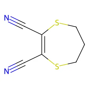 6,7-Dihydro-5H-1,4-dithiepine-2,3-dicarbonitrile structure