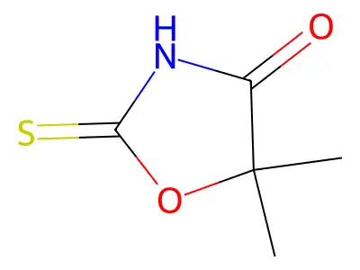 5,5-Dimethyl-2-thioxo-4-oxazolidinone structure