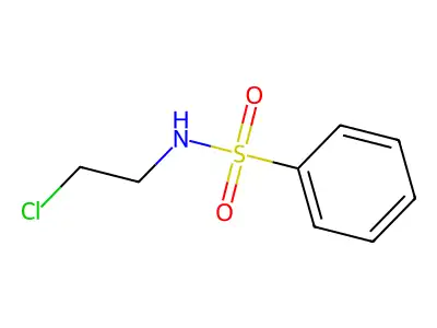N-(2-chloroethyl)benzenesulfonamide structure