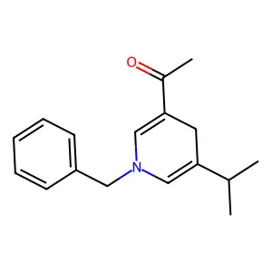 1-[1-Benzyl-5-(propan-2-yl)-1,4-dihydropyridin-3-yl]ethan-1-one structure