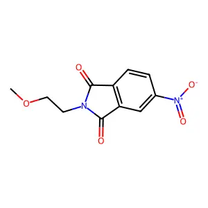 2-(2-methoxyethyl)-5-nitro-1H-isoindole-1,3(2H)-dione structure
