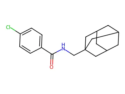 N-[(adamantan-1-yl)methyl]-4-chlorobenzamide structure