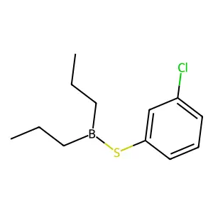 Borinic acid, dipropylthio-, 3-chlorophenyl ester structure