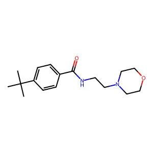Benzamide, 4-(1,1-dimethylethyl)-N-(2-(4-morpholinyl)ethyl)- structure