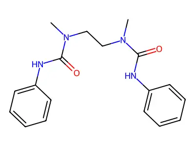 Urea, N,N''-1,2-ethanediylbis[N-methyl-N'-phenyl- structure