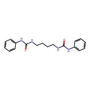 Butane, 1,4-bis(3-phenylureido)- structure
