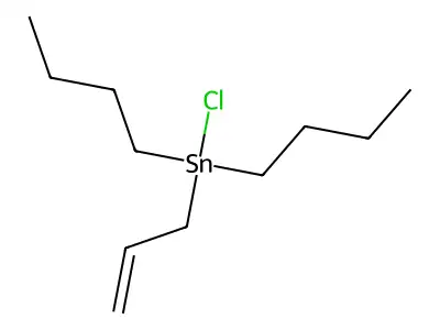Dibutyl-chloro-prop-2-enylstannane structure