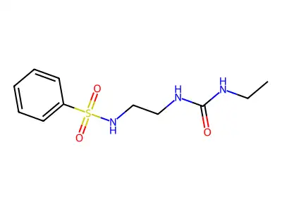 1-[2-(Benzenesulfonamido)ethyl]-3-ethylurea structure