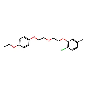 1-Chloro-2-[2-[2-(4-ethoxyphenoxy)ethoxy]ethoxy]-4-methylbenzene structure