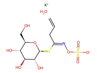 [3,4,5-trihydroxy-6-(hydroxymethyl)oxan-2-yl] N-sulfooxybut-3-enimidothioate structure