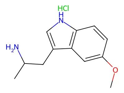 5-Methoxy-alpha-methyltryptamine hydrochloride structure