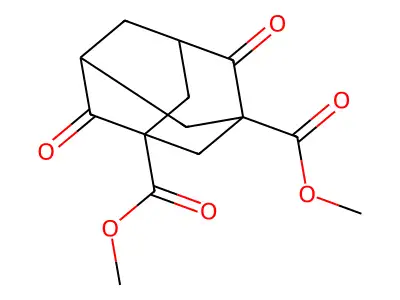 Dimethyl 4,8-dioxoadamantane-1,3-dicarboxylate structure