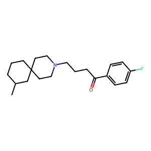 4'-Fluoro-4-(8-methyl-3-azaspiro(5.5)undec-3-yl)butyrophenone structure