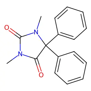 1,3-Dimethyl-5,5-diphenylimidazolidine-2,4-dione structure