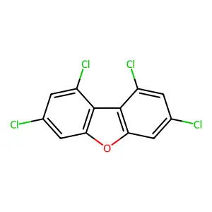 1,3,7,9-Tetrachlorodibenzofuran structure