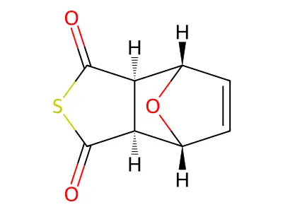 3a-alpha,4-beta,7-beta,7a-alpha-Tetrahydro-4,7-epoxybenzo(c)thiophene-1,3-dione structure