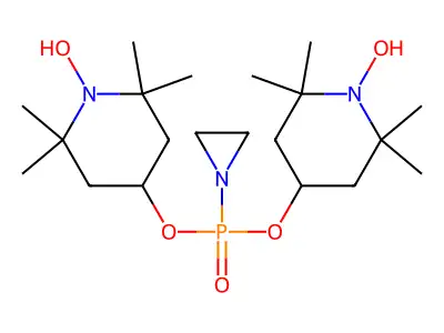 4-[aziridin-1-yl-(1-hydroxy-2,2,6,6-tetramethylpiperidin-4-y structure