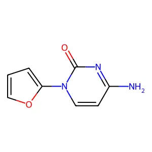 2(1H)-Pyrimidinone, 4-amino-1-(2-furanyl)- structure