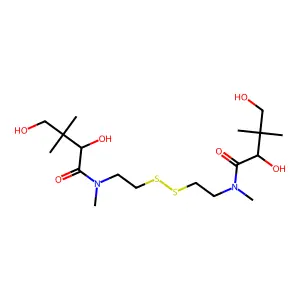 Bis(N-Methyl pantoyl-beta-aminoethyl)disulfide structure