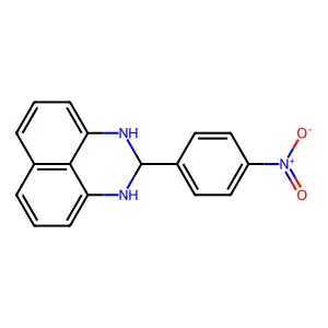 2-(4-nitrophenyl)-2,3-dihydro-1H-perimidine structure