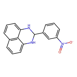 2-(3-nitrophenyl)-2,3-dihydro-1H-perimidine structure
