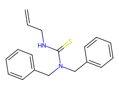 1,1-Dibenzyl-3-prop-2-en-1-ylthiourea structure