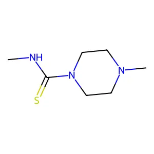 N,4-dimethylpiperazine-1-carbothioamide structure