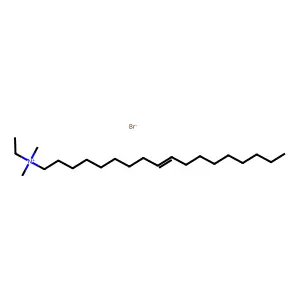 9-Octadecen-1-aminium, N-ethyl-N,N-dimethyl-, bromide (1:1) structure