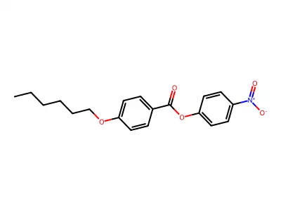 4-Nitrophenyl 4-(hexyloxy)benzoate structure