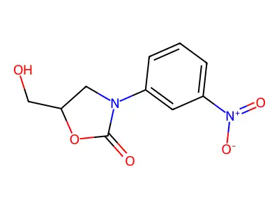 5-(Hydroxymethyl)-3-(3-nitrophenyl)-1,3-oxazolidin-2-one structure