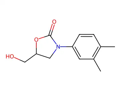 3-(3,4-Dimethylphenyl)-5-(hydroxymethyl)-1,3-oxazolidin-2-one structure